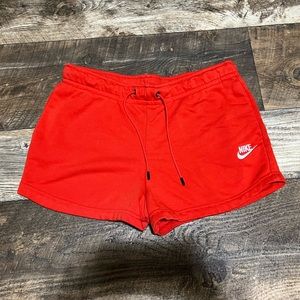 Nike Reddish-Orange Sweatpant Short